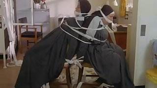 Nuns tied up and stripped by cops! 
