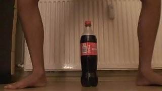 bottle stretching teen pussy hot 2 young girls one guy sex video